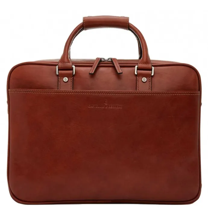 Castelijn & Beerens Verona Business Laptoptas 15.6" licht bruin