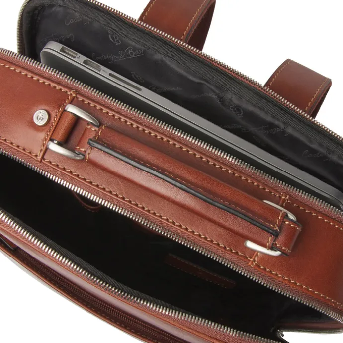 Castelijn & Beerens Verona Laptop Rugzak 15.6'' + tablet RFID lichtbruin