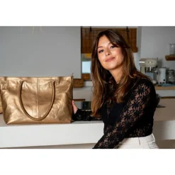 Chabo Metallic Shopper metallic copper