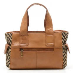 Chabo Romio Jaquard Handbag cognac