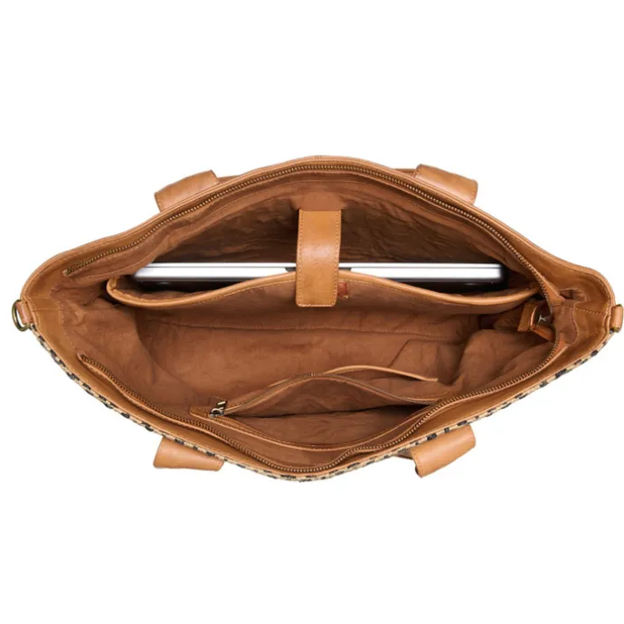 Chabo Romio Jaquard Shopper 14" cognac