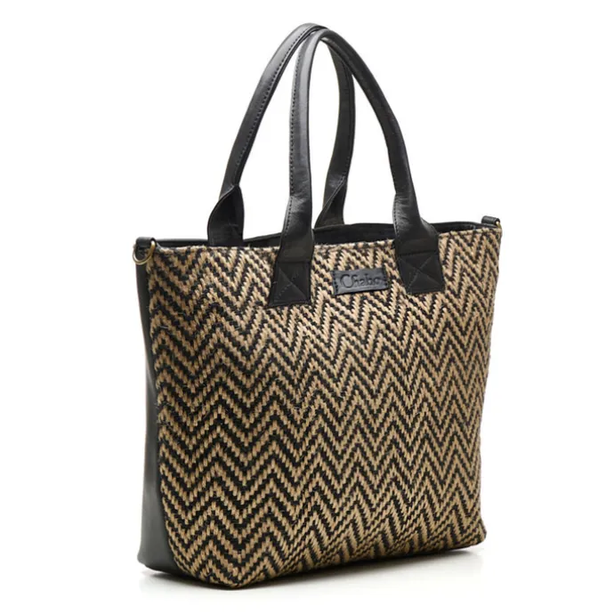 Chabo Romio Jaquard Shopper 14" black