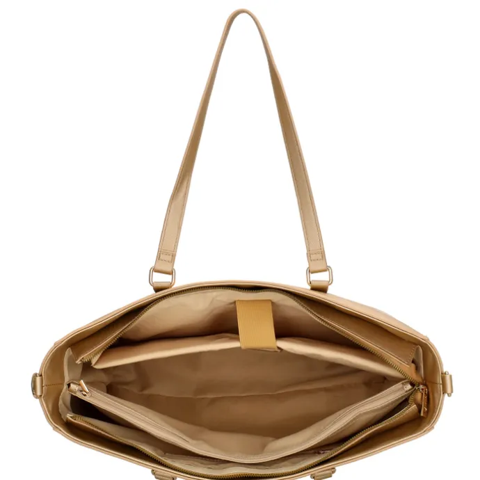 Charm London Birmingham II Shoulderbag 15.6" light gold