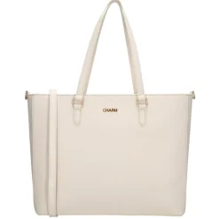 Charm London Birmingham II Shoulderbag 15.6" crème