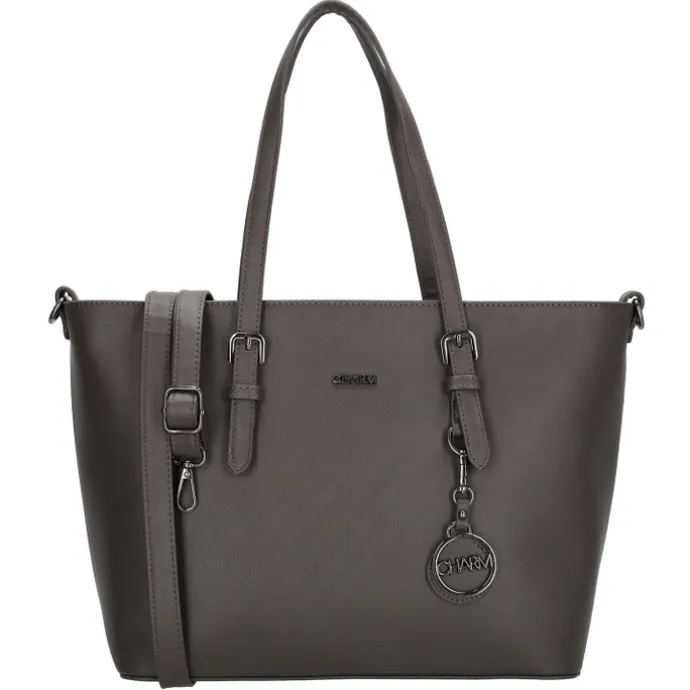 Charm London Birmingham Shopper grey