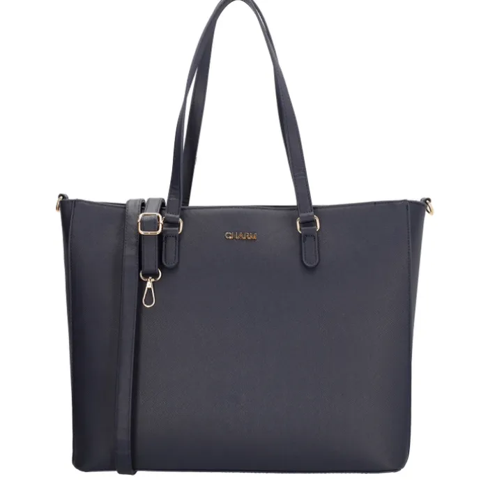 Charm London Birmingham Shopper blue