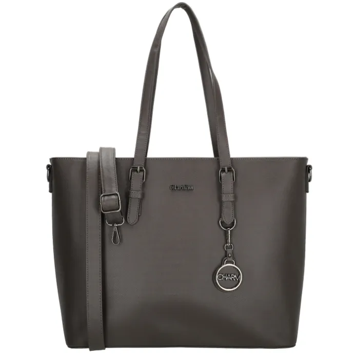 Charm London Birmingham Shopper grey
