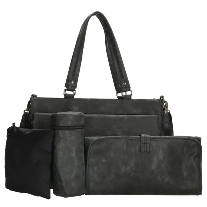 Charm London Bloomsbury Luiertas zwart