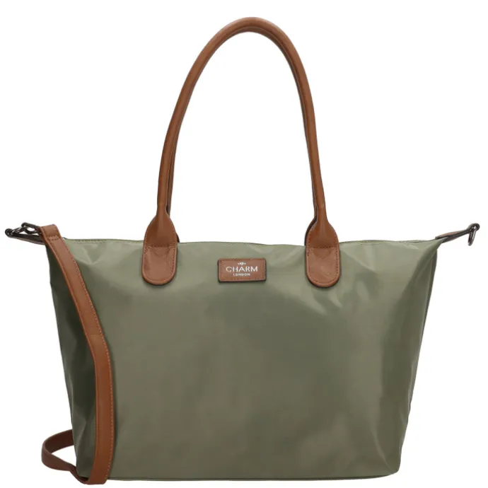 Charm London Buckingham Shopper olijfgroen