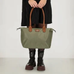 Charm London Buckingham Shopper olijfgroen