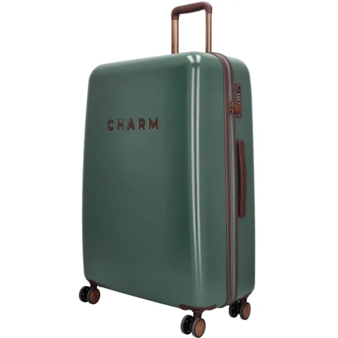 Charm London Capetown Trolley Set dark green