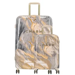 Charm London Marble Trolley Set light grey