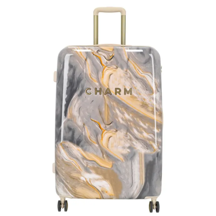 Charm London Marble Trolley Set light grey