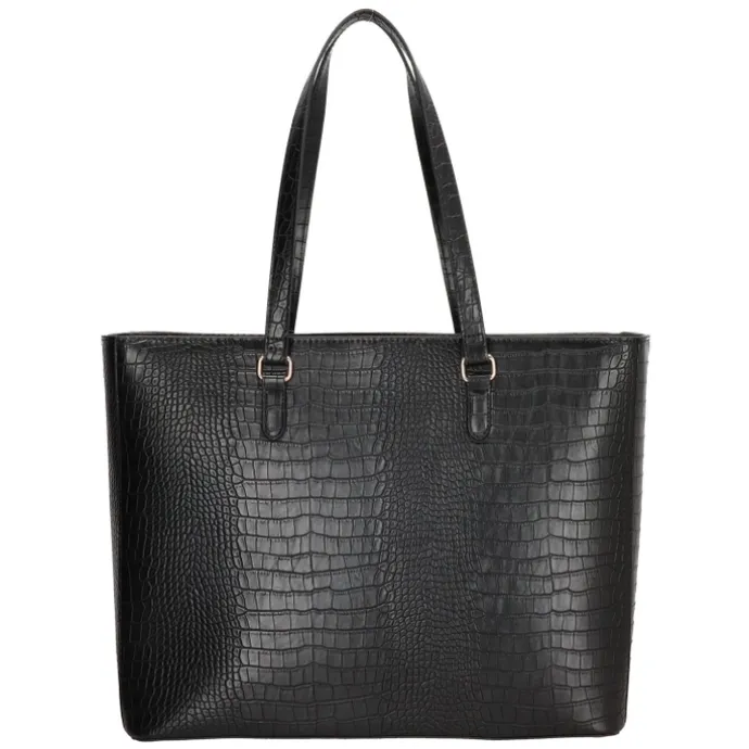 Charm London Midwood Shopper 15.6 inch laptopvak black croco