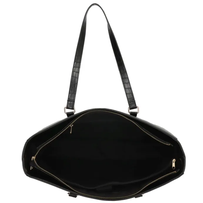 Charm London Midwood Shopper 15.6 inch laptopvak black croco