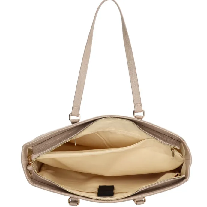 Charm London Midwood Shopper 15.6 inch laptopvak light taupe