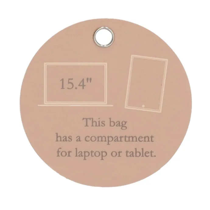 Charm London Midwood Shopper 15.6 inch laptopvak light taupe