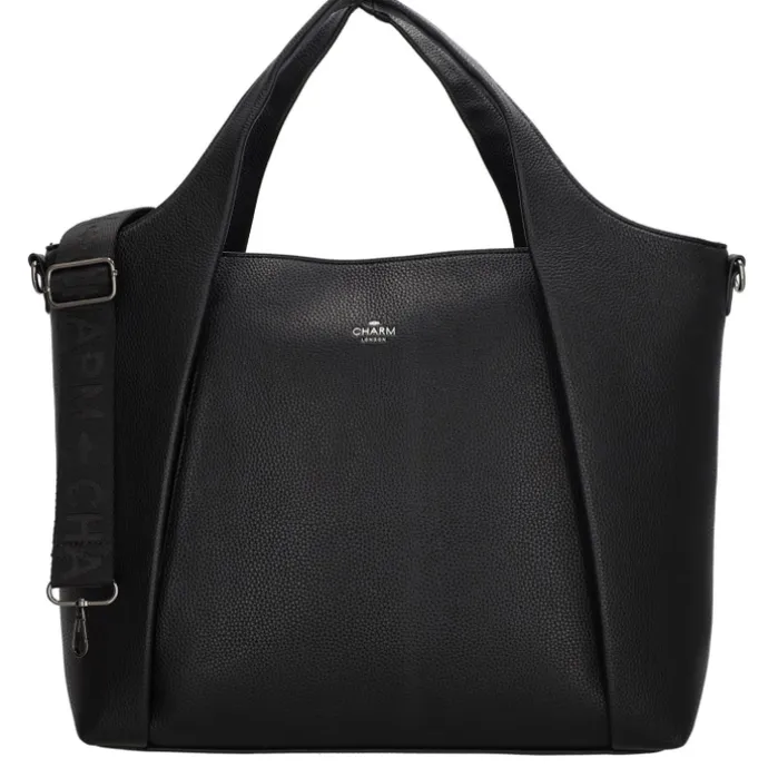 Charm London Mulberry Street Laptopbag zwart