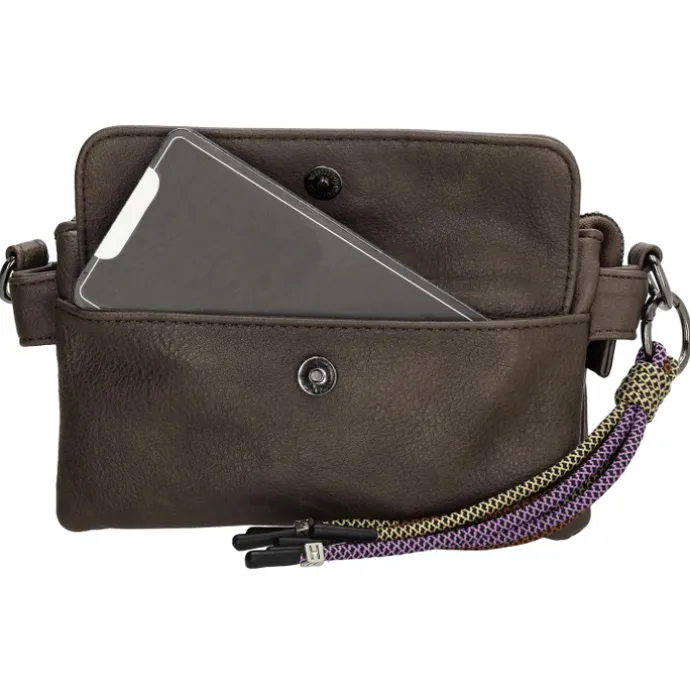 Charm London Tottenham Schoudertas darkbrown