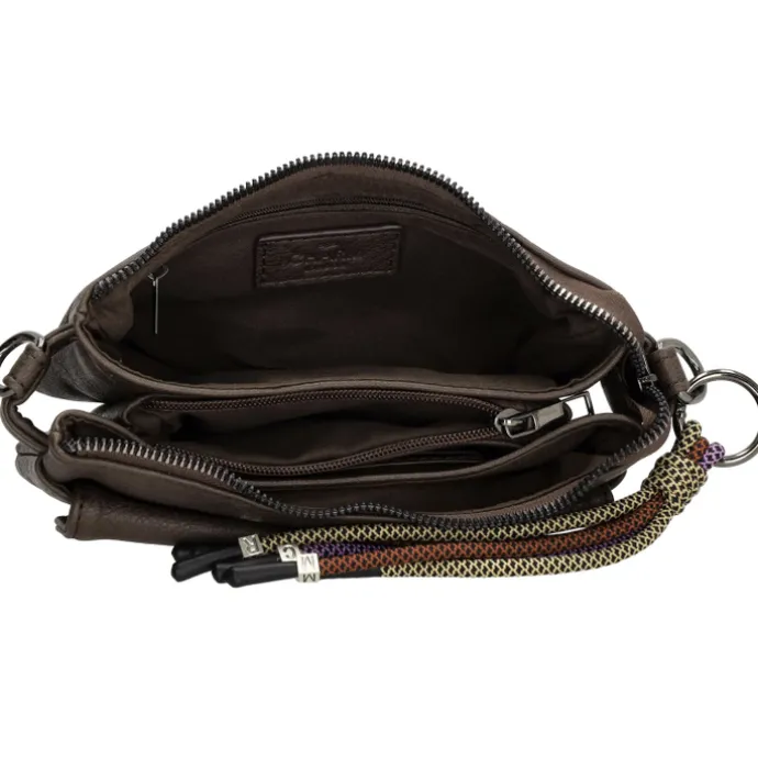 Charm London Tottenham Schoudertas darkbrown