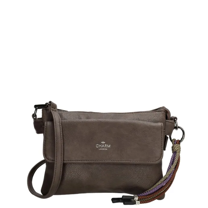 Charm London Tottenham Schoudertas darkbrown