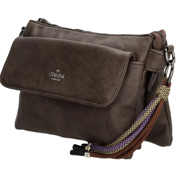 Charm London Tottenham Schoudertas darkbrown