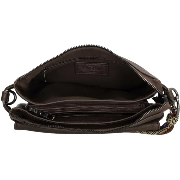 Charm London Tottenham Schoudertas darkbrown