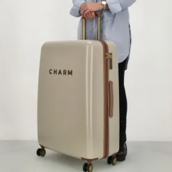 Charm London Travel Trolley L beige