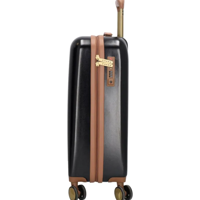 Charm London Travel Trolley Set zwart
