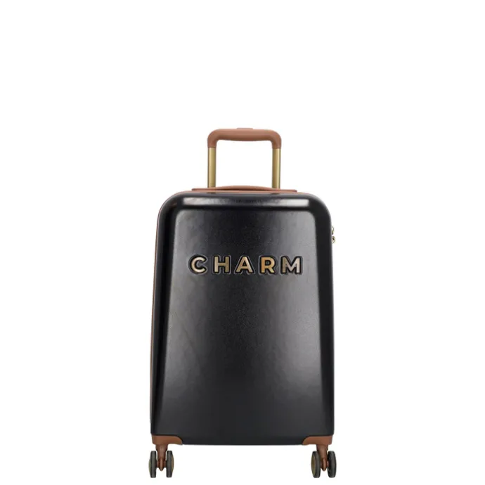 Charm London Travel Trolley Set zwart