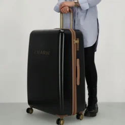 Charm London Travel Trolley L zwart
