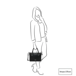 Claudio Ferrici Pelle Vecchia Tote navy