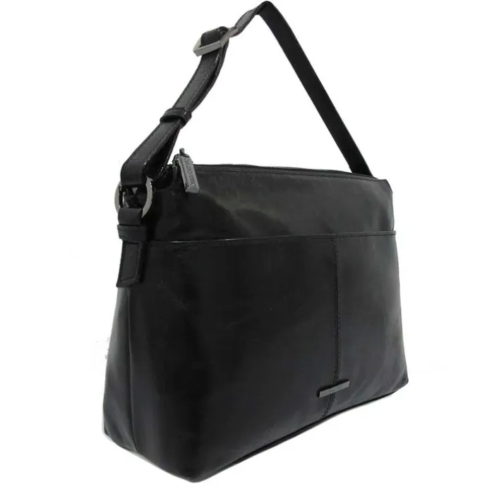 Claudio Ferrici Pelle Vecchia Shoulder Bag black