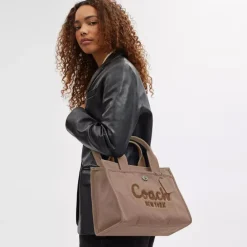 Coach Cargo Tote dark natural