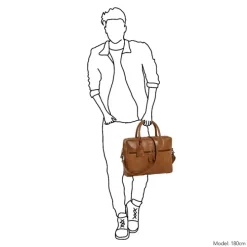 Daniel Ray Gouldburn Laptopbag cognac