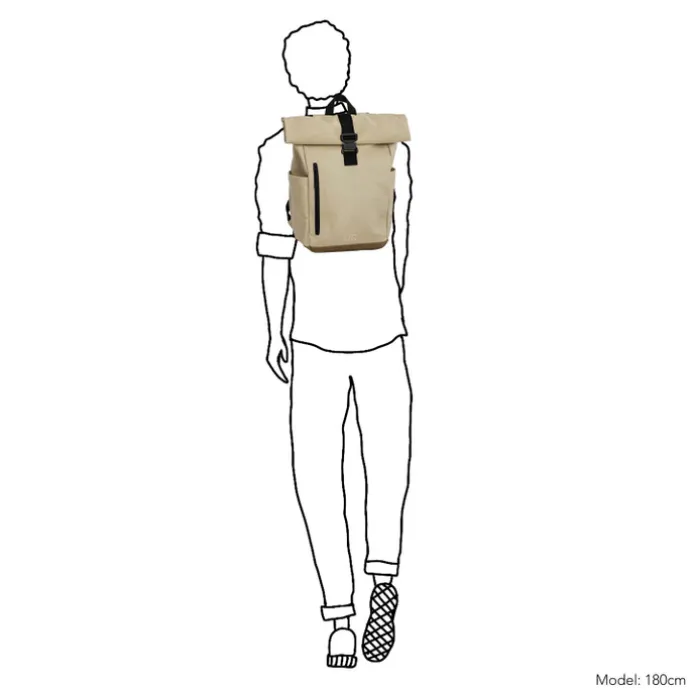 Daniel Ray Griffith Rolltop Backpack L beige