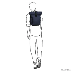 Daniel Ray Griffith Rolltop Backpack L navy