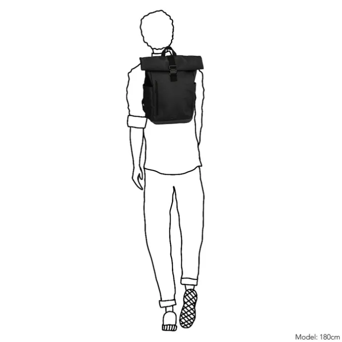 Daniel Ray Griffith Rolltop Backpack L black