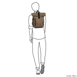 Daniel Ray Griffith Rolltop Backpack L taupe