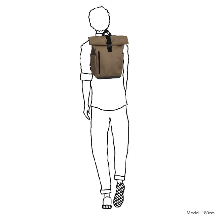 Daniel Ray Griffith Rolltop Backpack L taupe