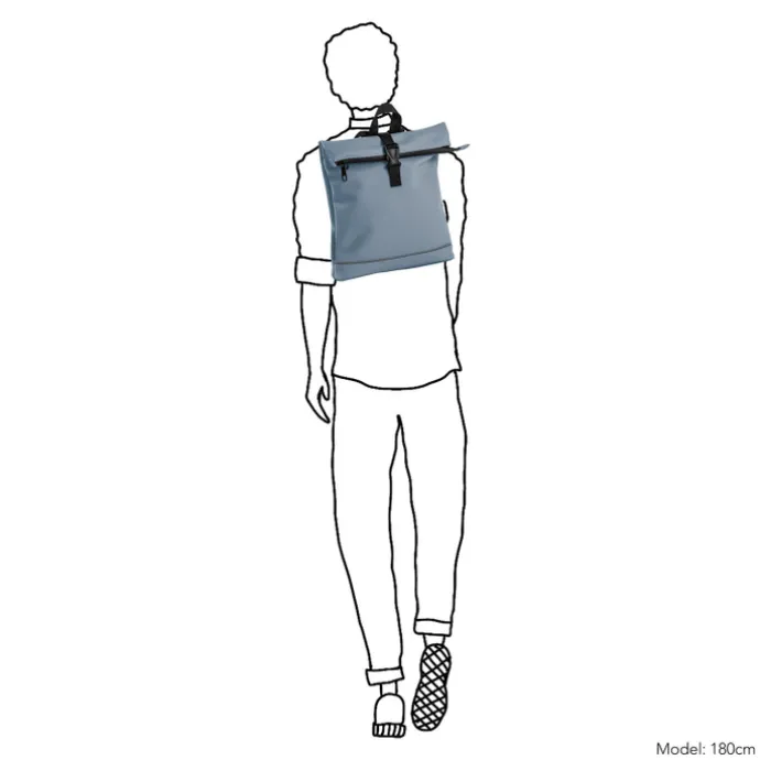 Daniel Ray Jefferson Water-Repellent Backpack S soft blue