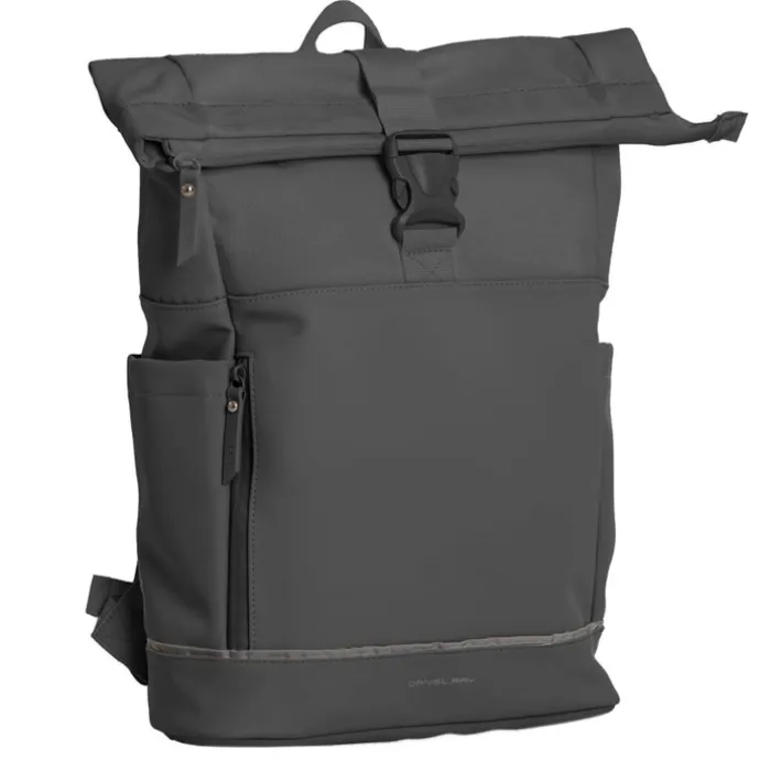 Daniel Ray Pittsburgh Rolltop Backpack Coated 15.6" dark grey