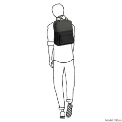 Daniel Ray Providenc Water-Repellent Backpack black/grey