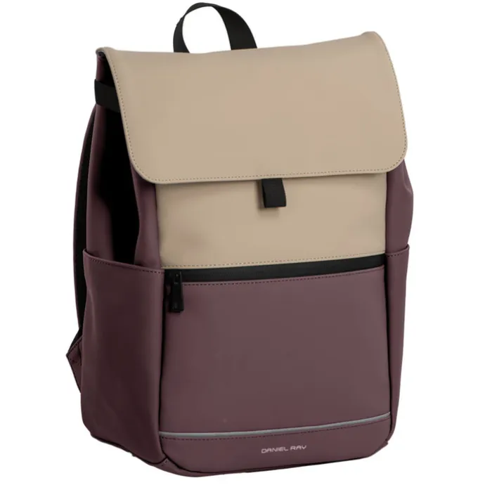 Daniel Ray Tacoma Water-Repellent Backpack old purple/khaki