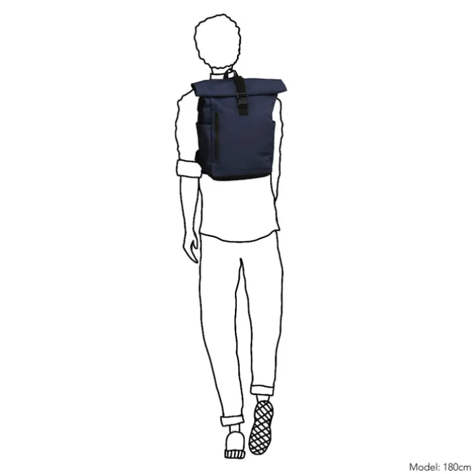 Daniel Ray Wangaratta Rolltop Backpack XL navy