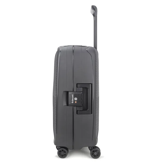 Decent Axiss-Fix 4 Wiel Cabin Trolley 55 zwart