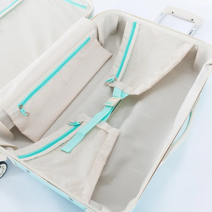 Decent Star-Maxx Handbagage Trolley 55 pastel groen
