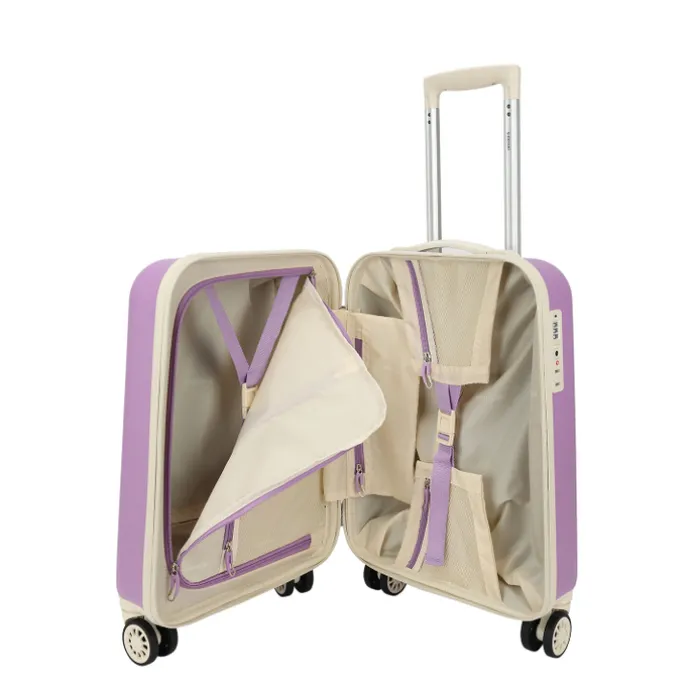 Decent Star-Maxx Handbagage Trolley 55 lila