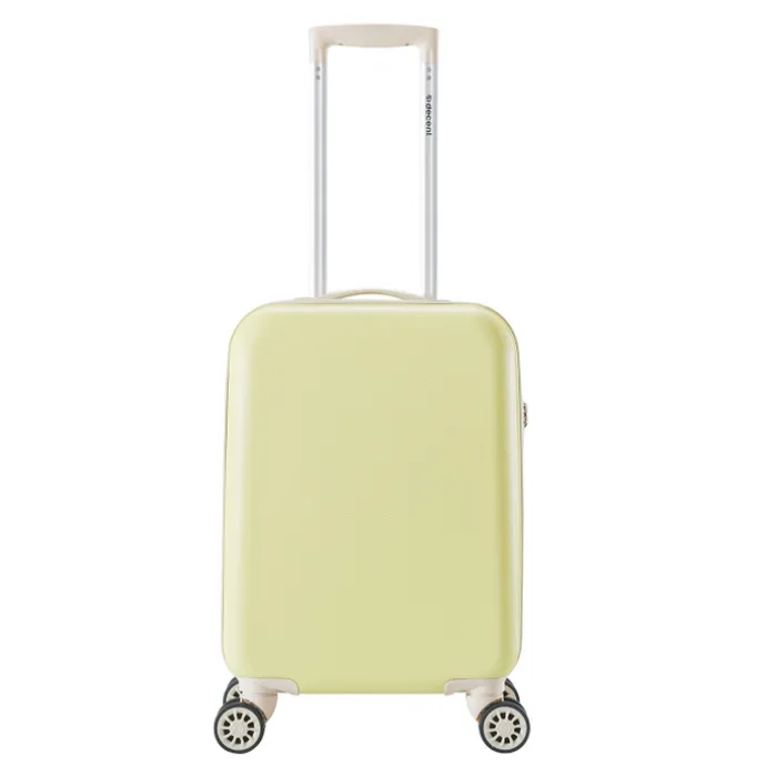 Decent Star-Maxx Handbagage Trolley 55 pastel geel