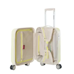 Decent Star-Maxx Handbagage Trolley 55 pastel geel